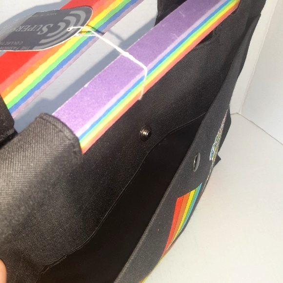 NWT SUPERSAC Rainbow 🌈 Screenprinted Handbag - Picture 5 of 10